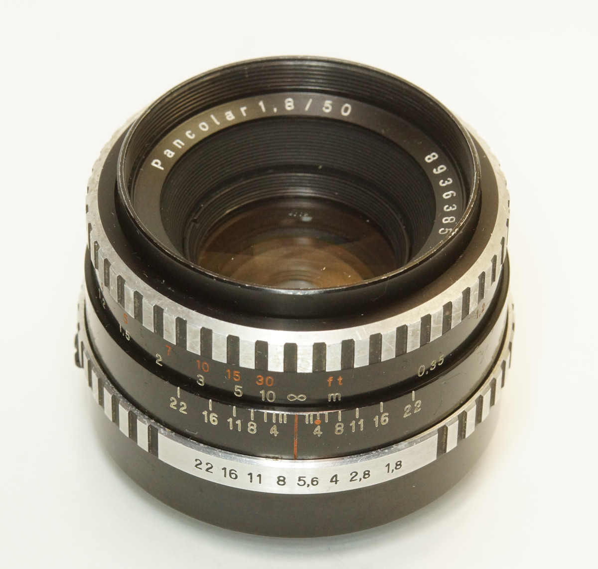 ドイツ製 Carl Zeiss Jena Pancolar 1.8/50 M42 95B-385 ゼブラ electric 銀文字