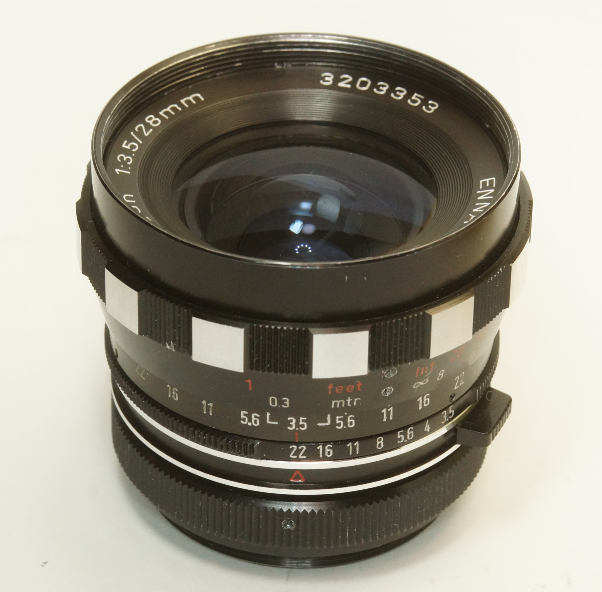 西ドイツ製 ENNA Munchen Lithagon 1:3.5/28mm M42 2NBJ-353 ゼブラ 総金属製