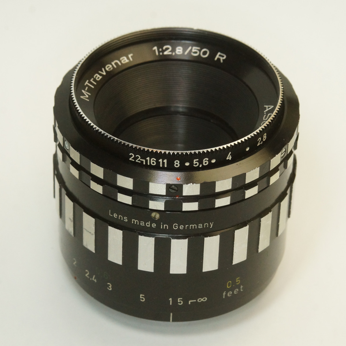 西ドイツ製 A.Schacht Ulm M-Travenar 1:2.8/50 R Exakta 2NB-125 ゼブラ Makro-Tubes 等倍マクロ Macro シャハト