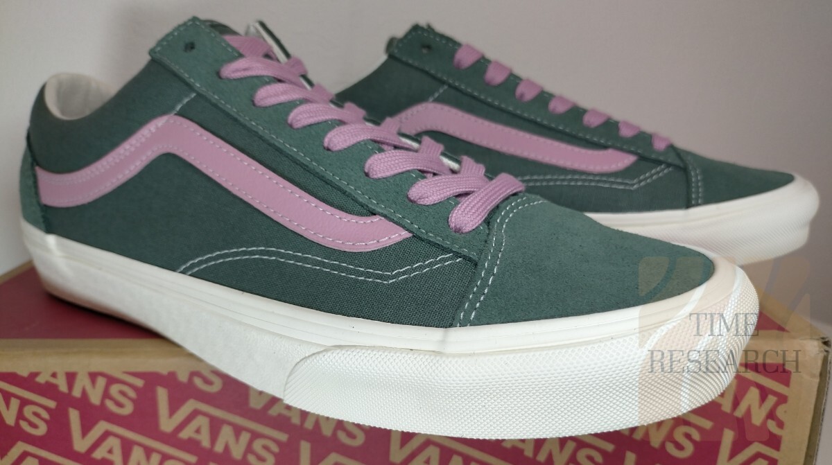 《バンズ史上重要モデル》オールドスクールの源流 Style 36【完売モデル＆超レアカラー/新品】バンズ VANS 27.5 グリーン/ラベンダー