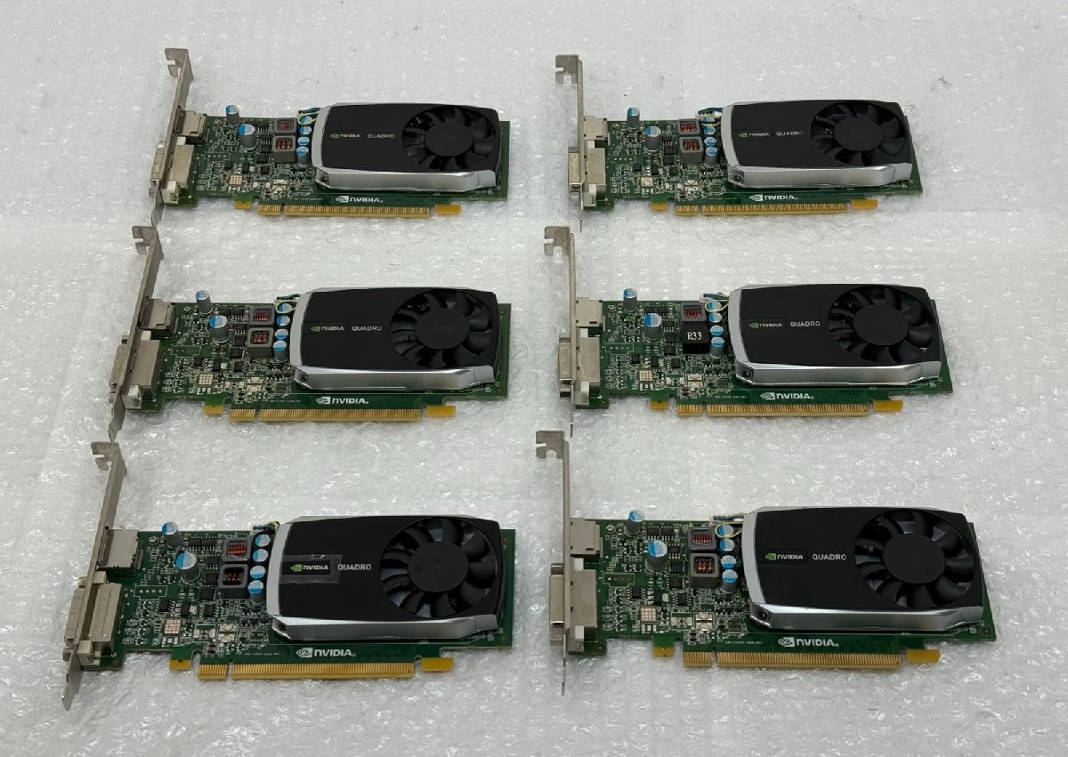 ●NVIDIA Quadro 600 EQ600-1GEBU 6台まとめ / グラフィックボード ビデオカード / 動作未確認 ジャンク 現状品 【 ITS JAPAN 】