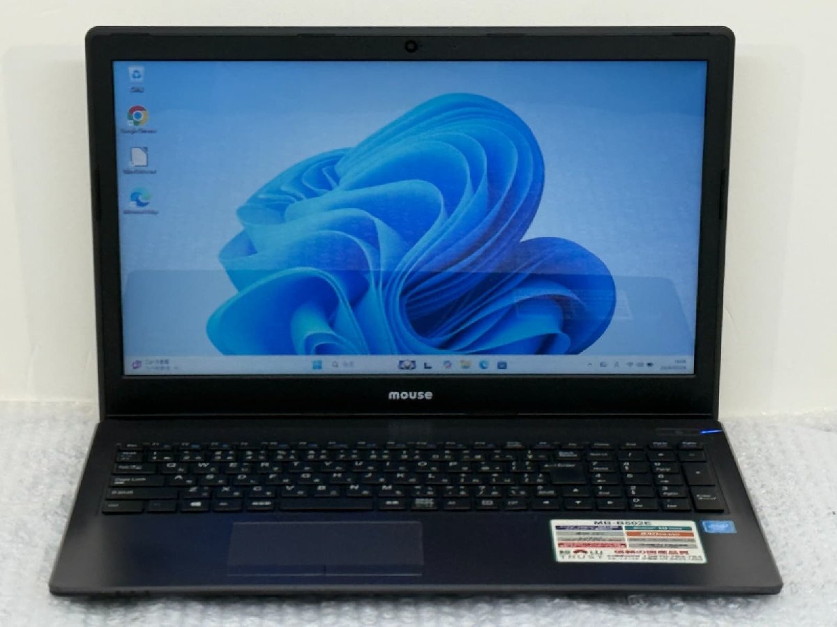 ●マウスコンピューター mouse MB-B502E / Celeron N3160 / 8GBメモリ / 500GB HDD / 15.6型 / Windows 11 Home 【 ITS JAPAN 】