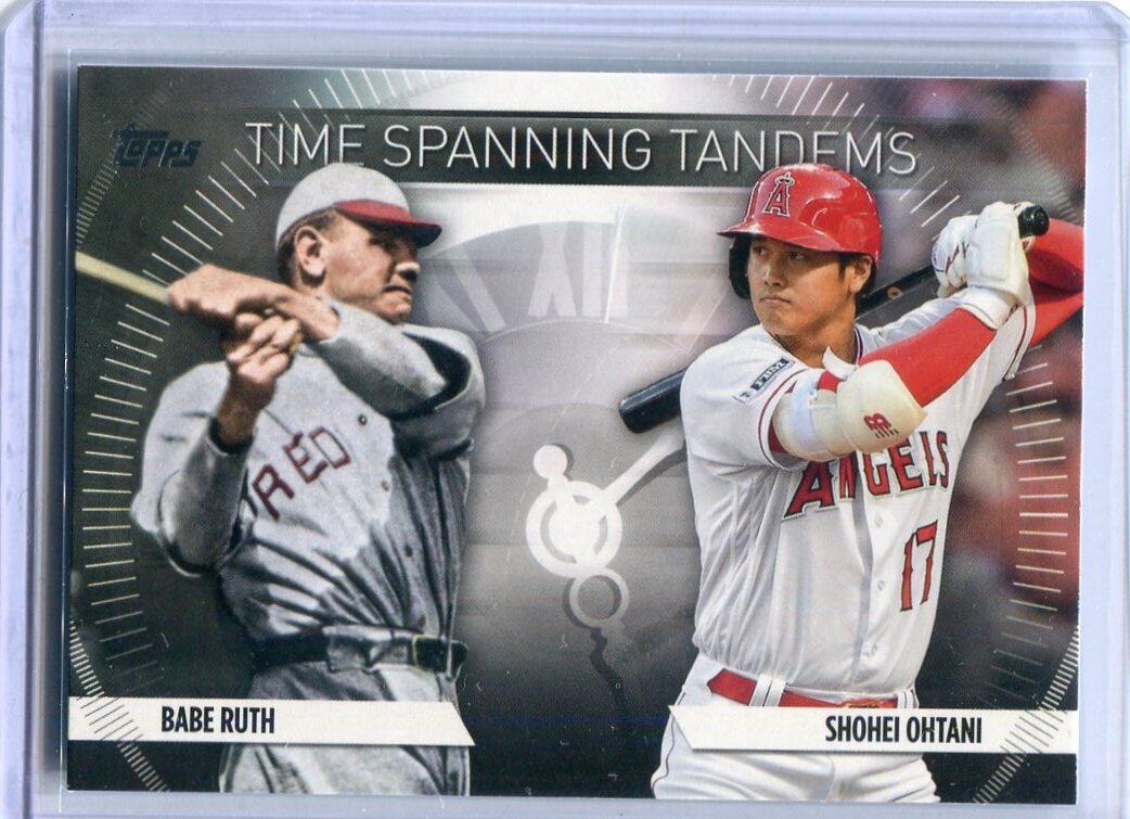 2023 Topps Update Series Time Spanning Tandems TS-1 Babe Ruth, Shohei Ohtani ベーブルース 大谷翔平 インサートカード