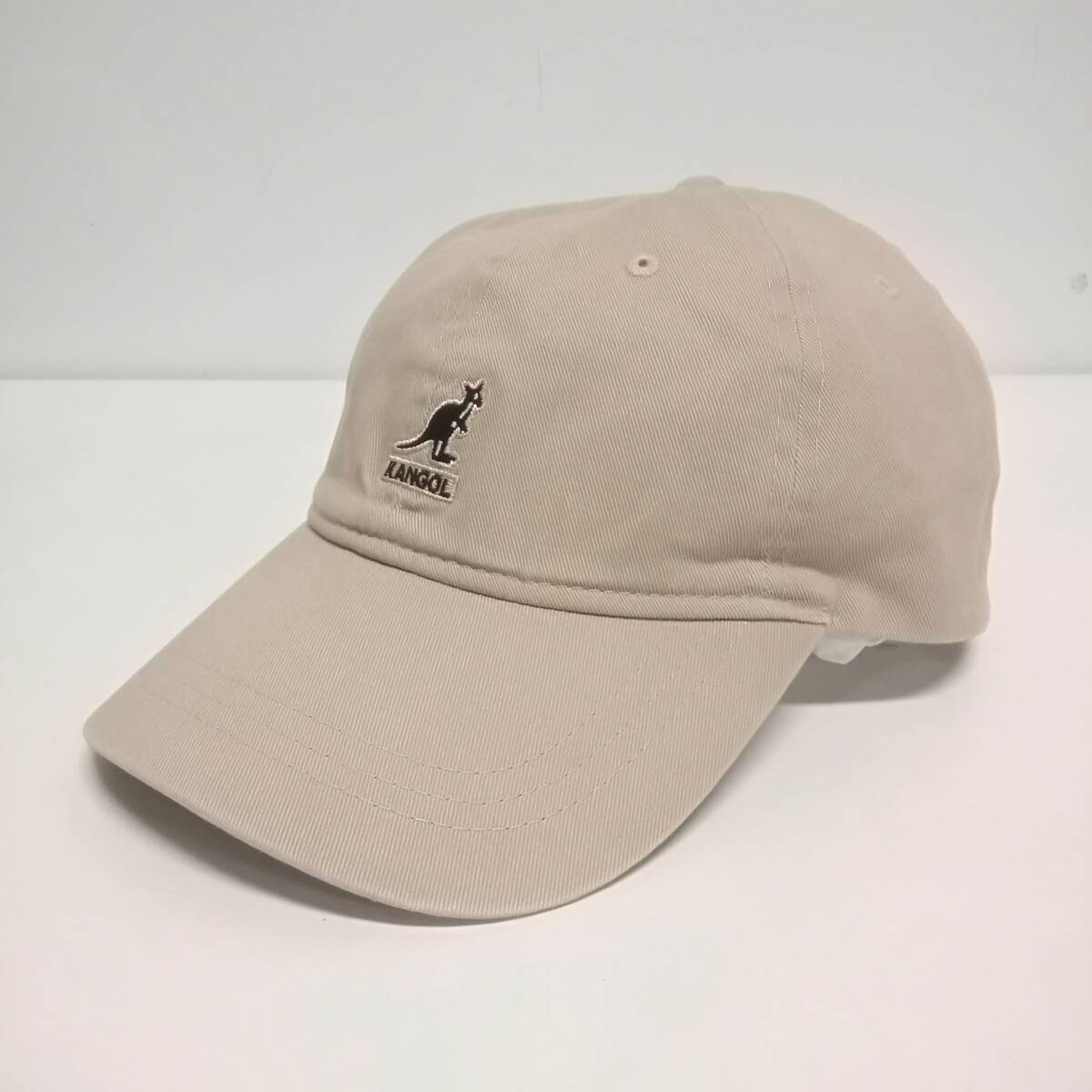 KANGOL カンゴール 帽子 ベースボールキャップ L/XL ベージュ コットン ロゴ刺繍 SMU COTTON BASEBALL
