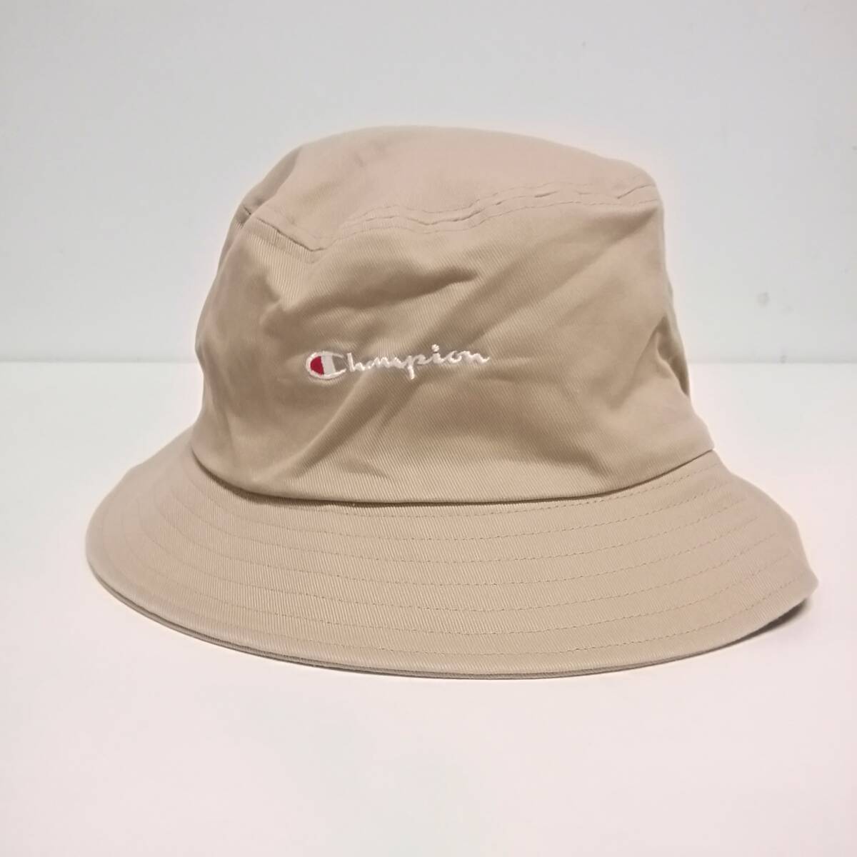 Champion チャンピオン 帽子 バケットハット ベージュ フリー 頭周り約58cm 