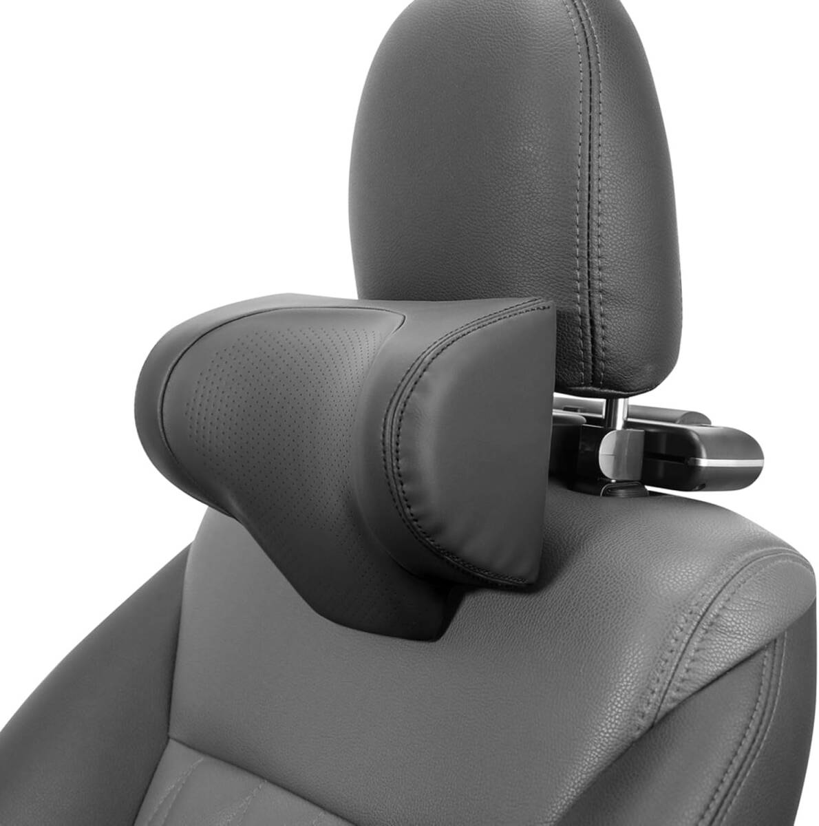 ネックパッド 車用 ネッククッション ヘッドレスト ネックピロー 首枕 調節可能 クッション スマートフォン タブレット ホルダー 低反発