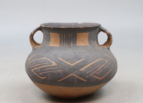 中国美術 彩文土器 アンダーソン土器 双耳小壷 彩陶 古代土器 TK034