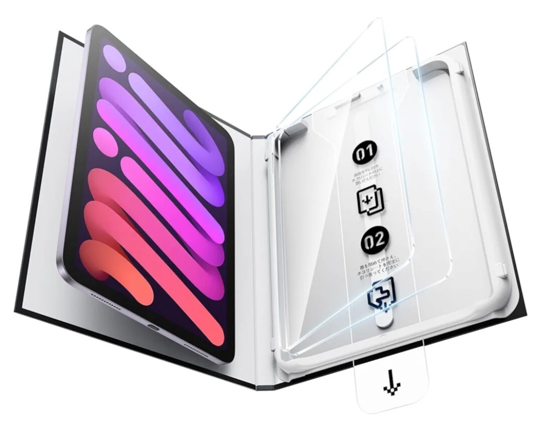 y070706g SmartDevil iPad mini7 A17 Pro 2024 iPad mini6 8.3インチ 強化ガラスフィルム 