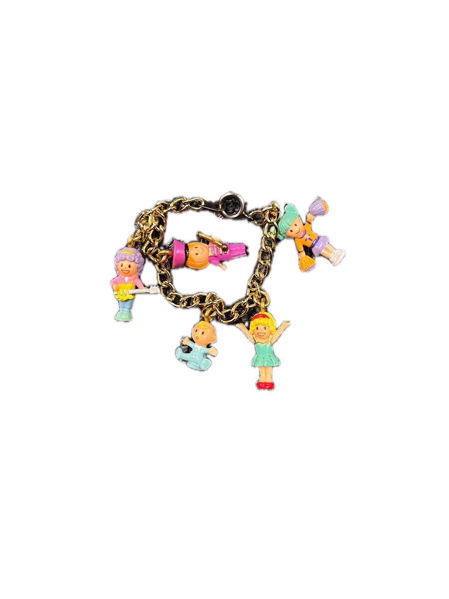 60*葉★レタパライト,定形郵便発送可！【レア】Bluebird Toys BBT　ポーリーポケット チャームブレスレット 中古