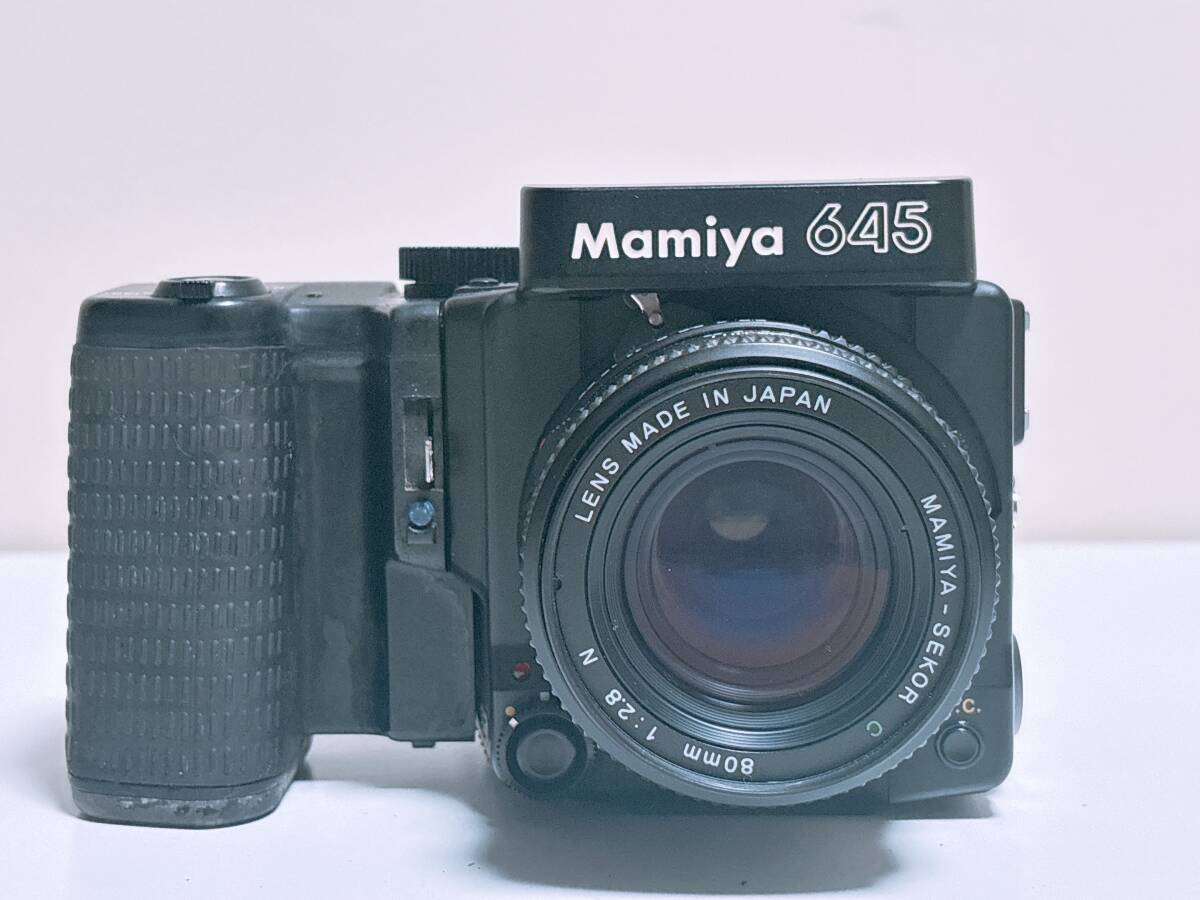 マミヤ Mamiya M645 SUPER MAMIYA-SEKOR C 80mm F2.8 N 中判フィルムカメラ 部品欠品あり ジャンク
