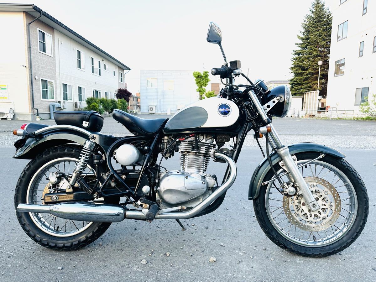 北海道　カワサキ　エストレヤ　250 バッテリー新品！タイヤ前後山あり！