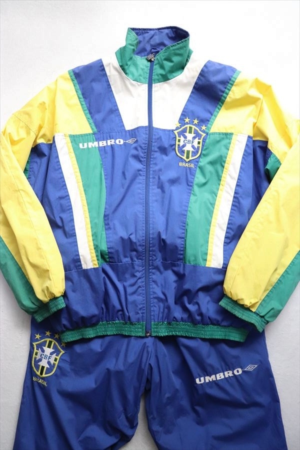 90年代 1994 UMBRO アンブロ ブラジル代表 CBF ジャケット 上下セットアップ ウィンドブレーカー セットアップ サッカー