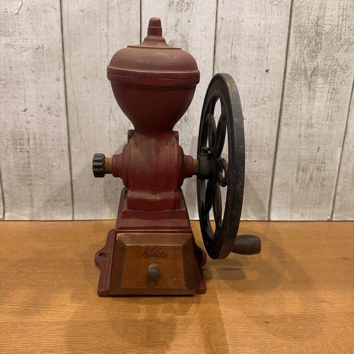 Kalita カリタ ダイヤミルN 手挽きコーヒーミル レッド 鋳鉄製 手動式 レトロ アンティーク