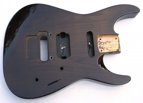 Charvel　シャーベル　スーパーディンキーボディ　ミディアムスケール24F対応　SH　シースルー黒　程度良　90年製Charvel SDK-080-SH