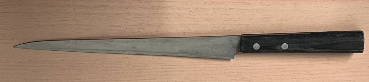 21636【1円スタート】正広作 刺身包丁 柳刃包丁 和包丁 料理包丁 中古品 自宅保管品 傷汚れ有 簡易包装で発送