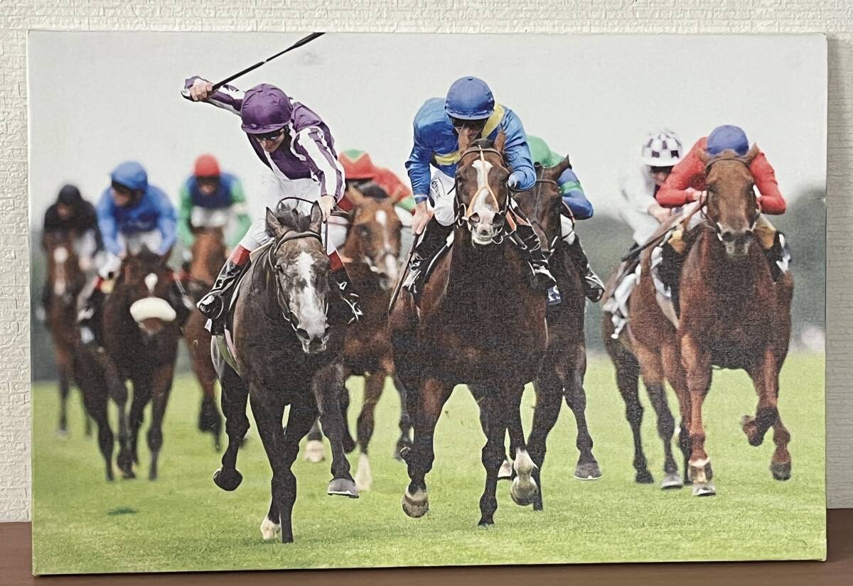 【1円スタート】 競馬 パネル 馬 現状品 自宅長期保管品 傷汚れ有 ビニール袋で包んで送り状直貼り発送