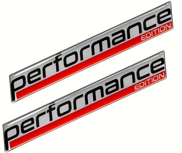 ◆汎用品 performance EDITION パフォーマンス エディション2枚セット３Dエンブレムステッカー◆トヨタ 日産 三菱 ホンダ旧車/定形 OK