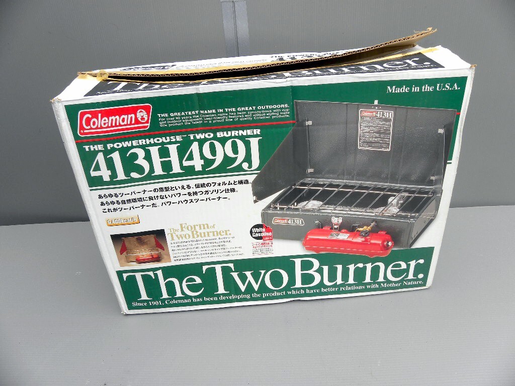 コールマン　ツーバーナーコンロ　４１３H４９９J　　中古