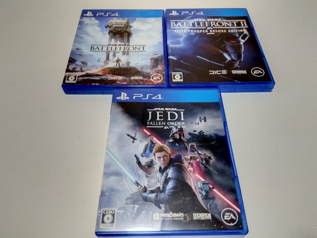 PS4 スターウォーズ 3本セット バトルフロント1・2 ジェダイ：フォールン・オーダー