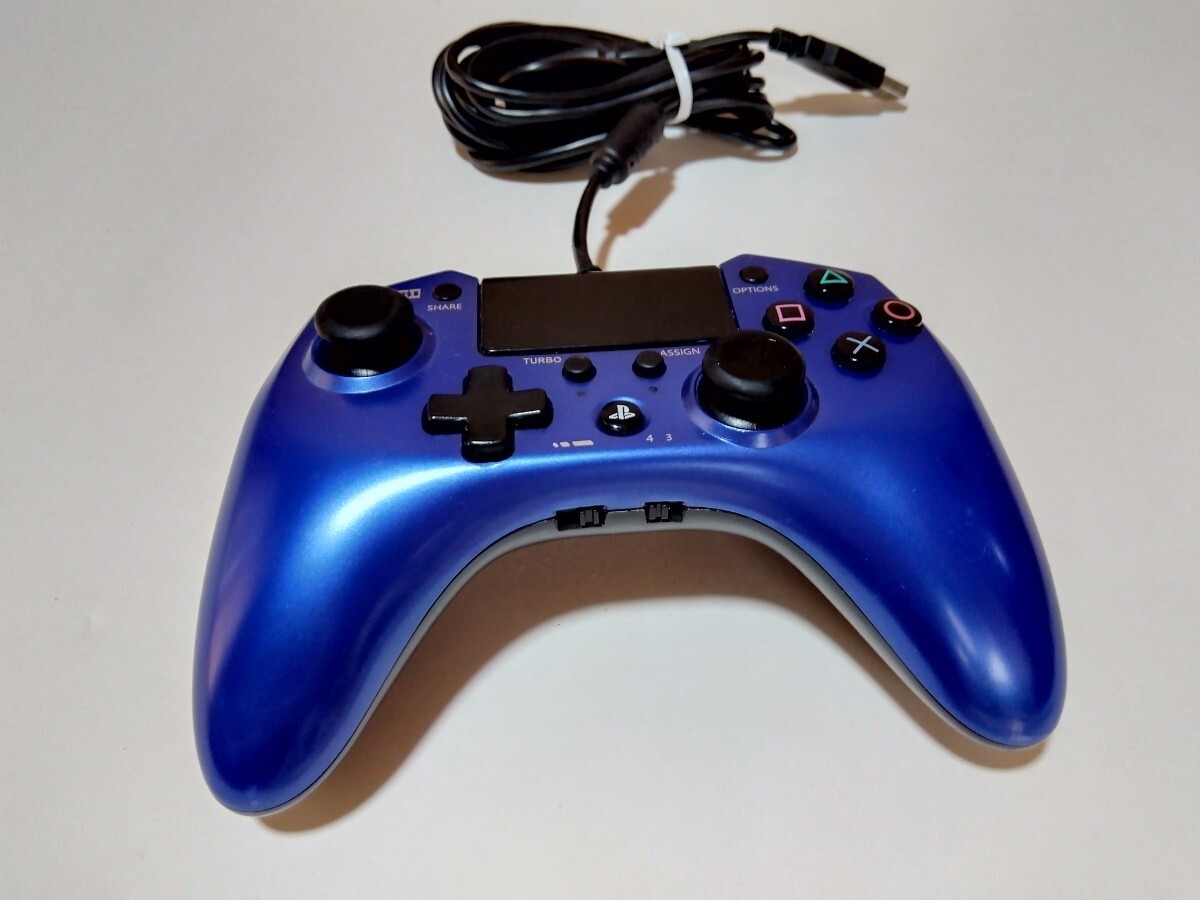 PS4/PS3 ホリパッド FPSプラス コントローラー ブルー