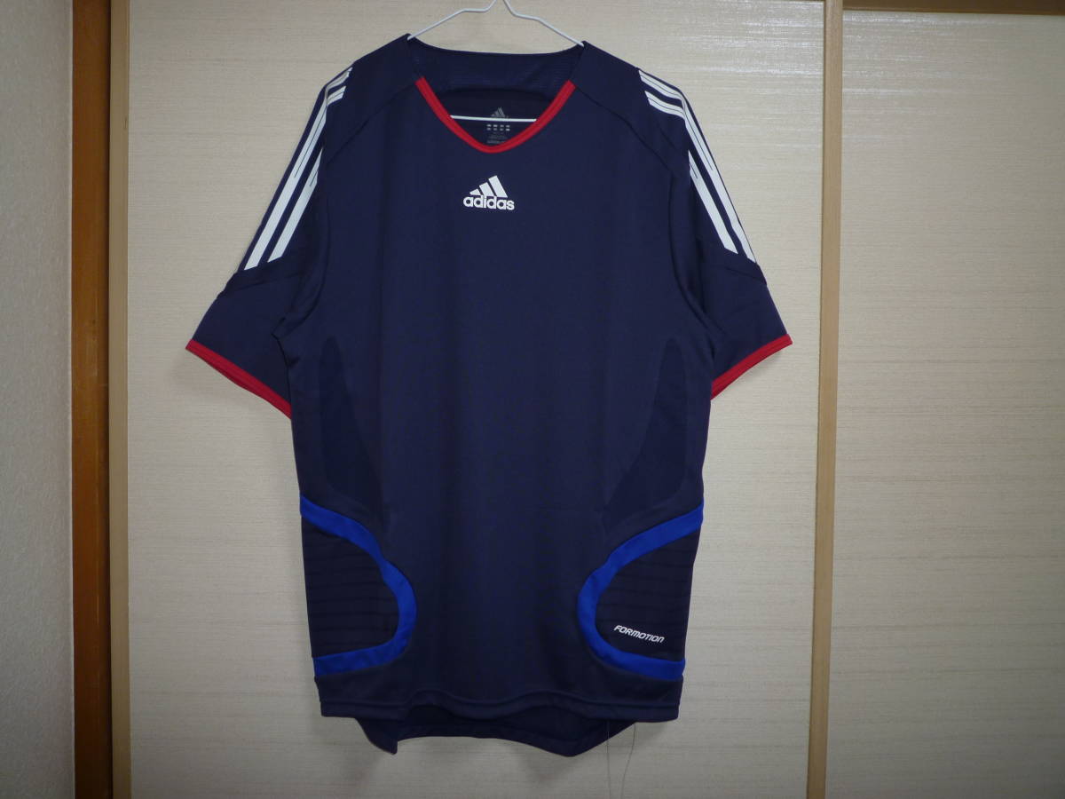 アディダス FORMOTIONシャツ紺 Mサイズ②