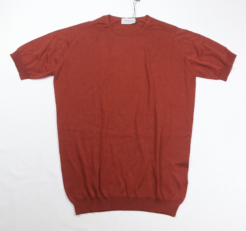 新品 John Smedley　ジョンスメドレー 　Tシャツ　 Sサイズ 　PAPRIKA