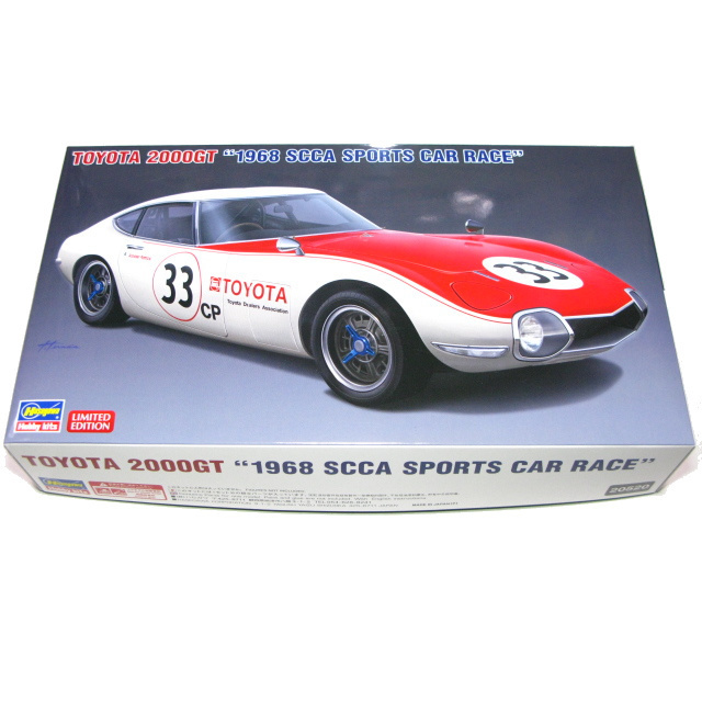 TOYOTA トヨタ 2000GT 1968 SCCA スポーツカーレース 1/24スケール (20520) ハセガワ　即♪≫★