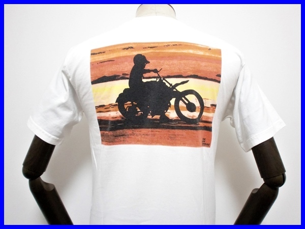 即決! 稀少! 旧マッコイ『栄光のライダー』半袖Tシャツ メンズM The REAL McCOY'S ザ・リアルマッコイズ ON ANY SUNDAY