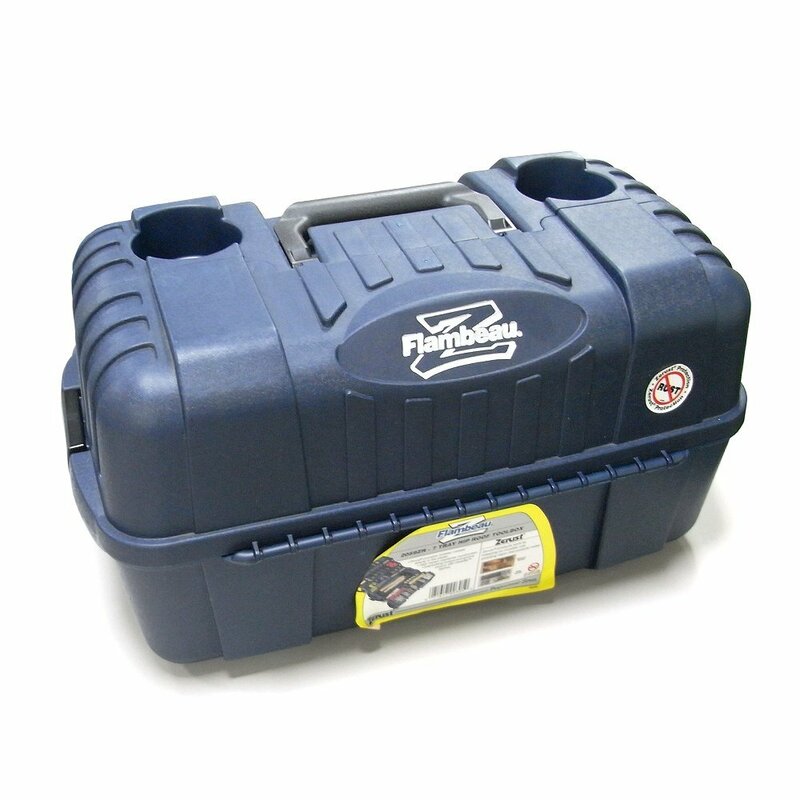 パーツトレイ付きツールボックス　工具箱　手持ち用　パーツボックス　多機能　プラスチックボックス