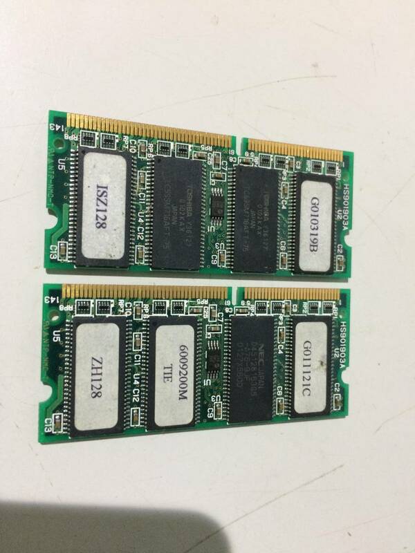 中古品 DIMM PC100-128M 256MB(128M*2) 現状品