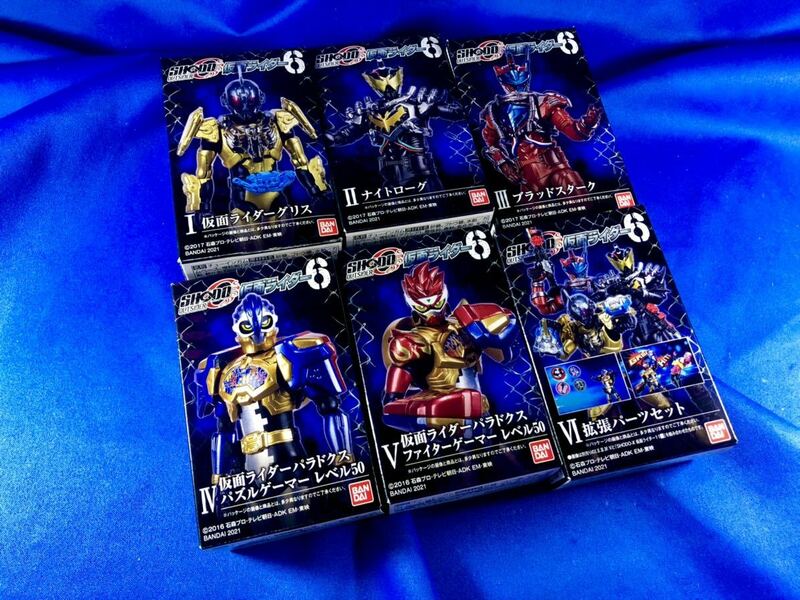 即決 新品未使用 掌動 SHODO-OUTSIDER 仮面ライダー 6 全6種 セット グリス ナイトローグ ブラッドスターク パズル ファイター バンダイ