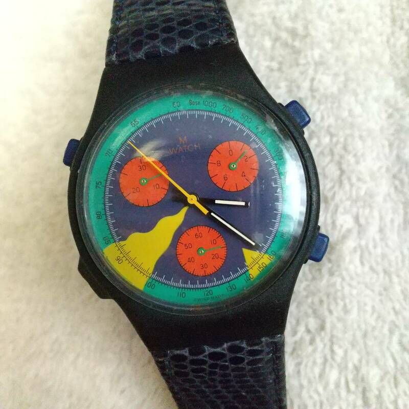 MONDAINE クロノグラフ スイス製 腕時計