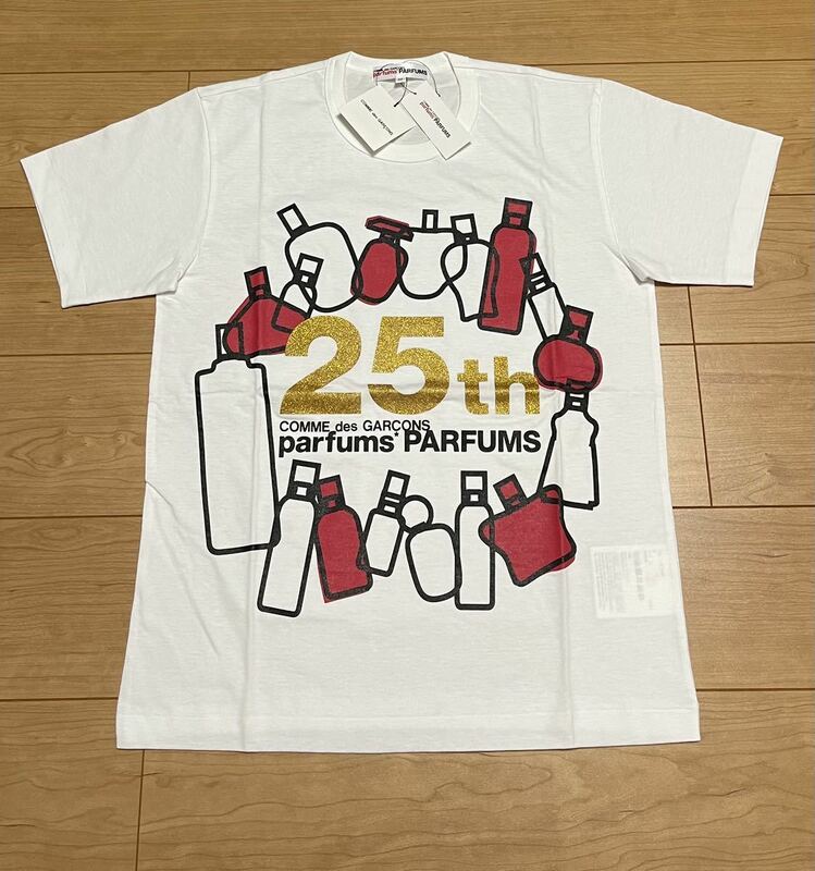 コムデギャルソン　パルファム　25周年記念　Tシャツ　レッド　M