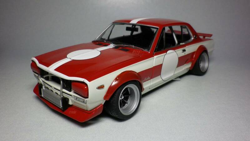 ★1/18 Nissan Skyline 2000 GT-R (KPGC10) Racing Ver. 京商 街道レーサー ハコスカ スカイライン ケンメリ S30 240★