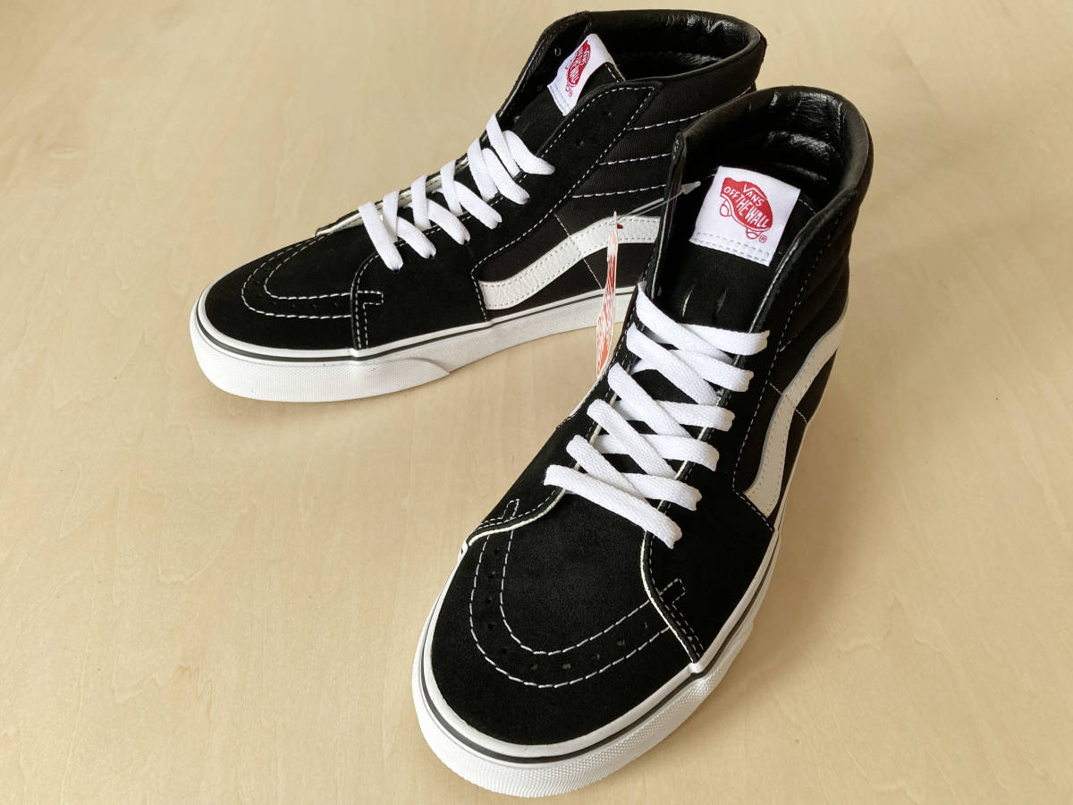 新品未使用！ USA企画 29cm 黒/白 バンズ スケハイ VANS SK8-HI BLACK/WHITE US11/29cm VN000D5IB8C