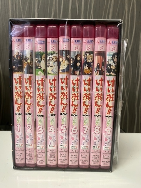 Blu-ray　けいおん　2期　初回　9巻セット　BOX　CD付　K-ON