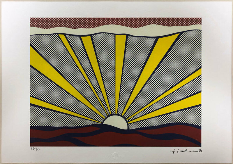 ロイ・リキテンシュタイン / LICHTENSTEIN “ SUNRISE３” リプロダクション・プリント R-272 (not ウォーホル, not Warhol)