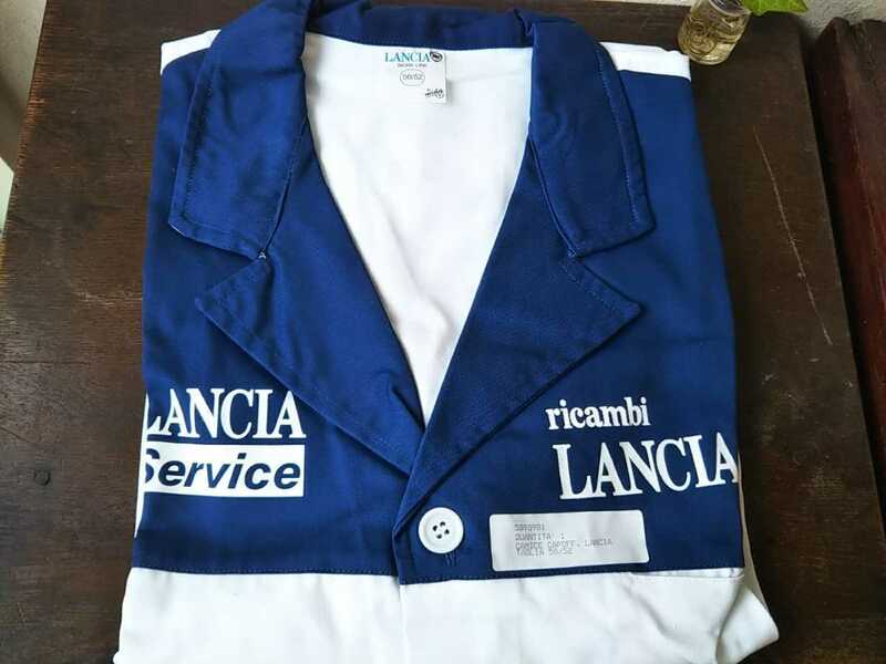 ランチア　メカニックシャツ　46/48　フェラーリ　フィアット　アルファロメオ　アウトビアンキ　アバルト　マセラティ