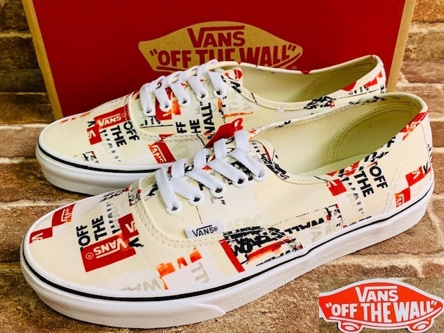 ★新品/USA企画！バンズ.VANS.オーセンティック.OFF THE WALL.スニーカー.27,5cm.箱付き.サーフスケーターロック.西海岸ビンテージスタイル