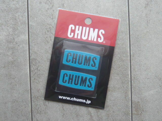 チャムス ステッカー Chums Logo Emboss Sticker ティール CH62-1125 新品 スマホ PC