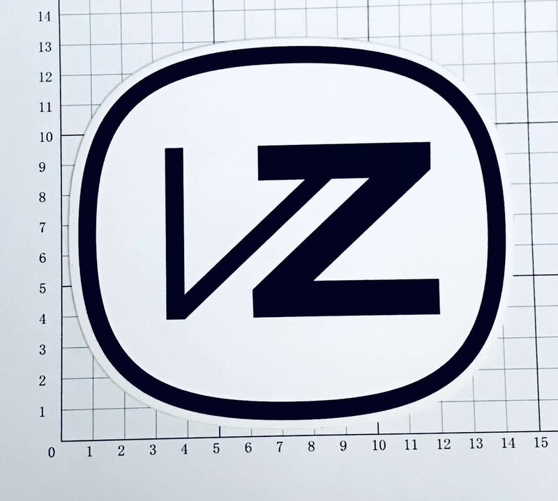 VZ VON ZIPPER TRADEMARK LARGE ステッカー ボン ジッパー トレードマーク大 ステッカーC