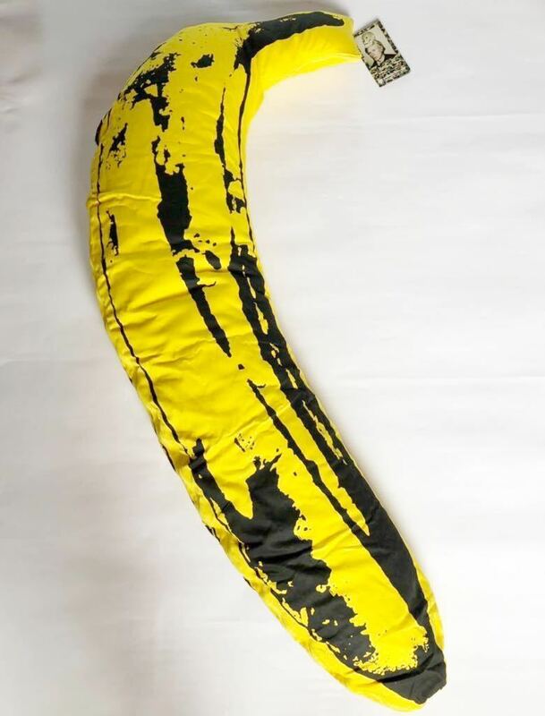 A BATHING APE × MEDICOM TOY × Andy Warhol ABC カモフラ バナナ クッション Lサイズ kaws エイプ メディコムトイ アンディウォーホル