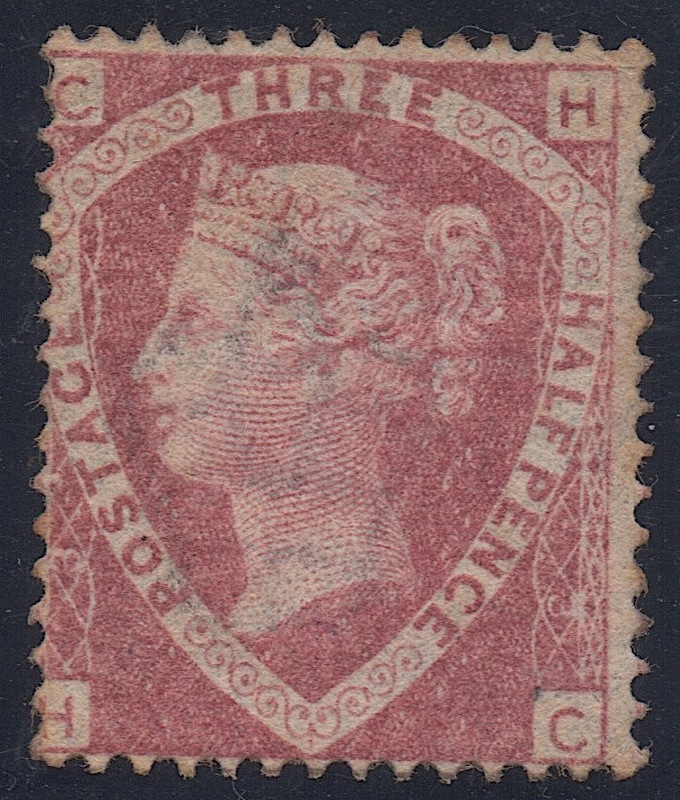 ***私の宝***クラッシックイギリス切手・ヴィクトリア女王1860-70年「スコット＃32プレート3」未使用