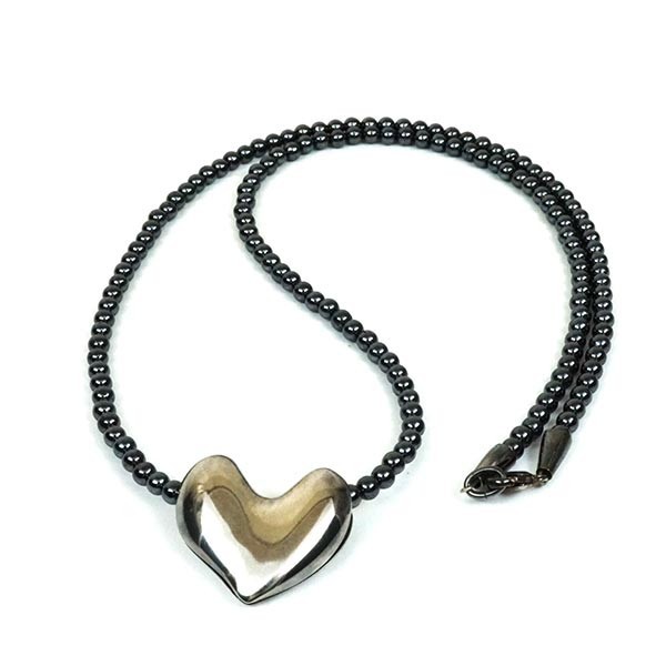 ジョージ ジェンセン ハート ネックレス シルバー ペンダント デザインジュエリー レディース 人気 ブランド アクセサリー 中古
