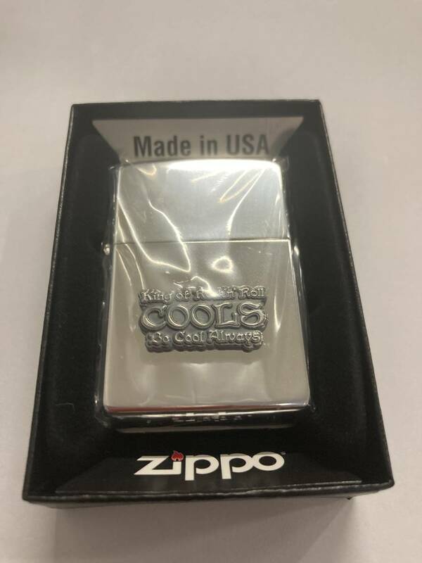 未使用　Zippo COOLS クールス ロゴ SV シルバー USA 希少 レア デッドストック 2000年代製造