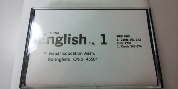 【カセット】 英会話 テープのみ THINK English 1 Visual Education Assn. Springfield Ohio 45501