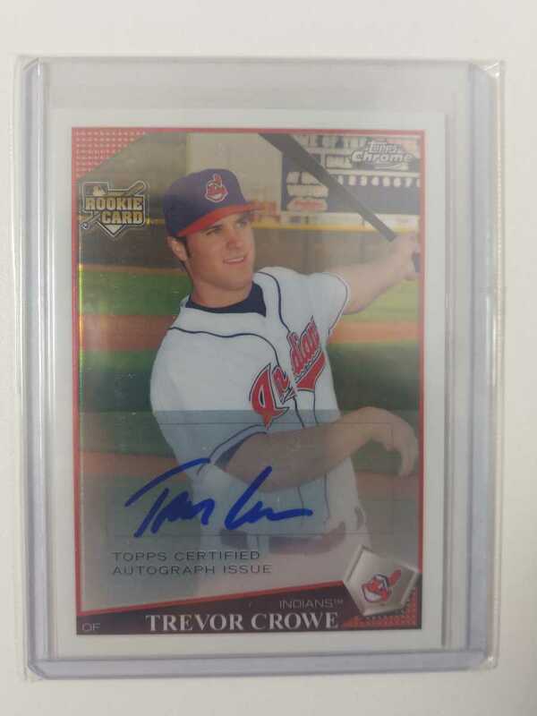 TREVOR CROWE AUTO 09 TOPPS CHROME ROOKIE CARD INDIANS インディアンス 直筆サイン カード