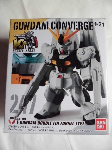 FW GUNDAM CONVERGE(ガンダムコンバージ) ♯21 νガンダム（ダブル・フィン・ファンネル装備型） バンダイ