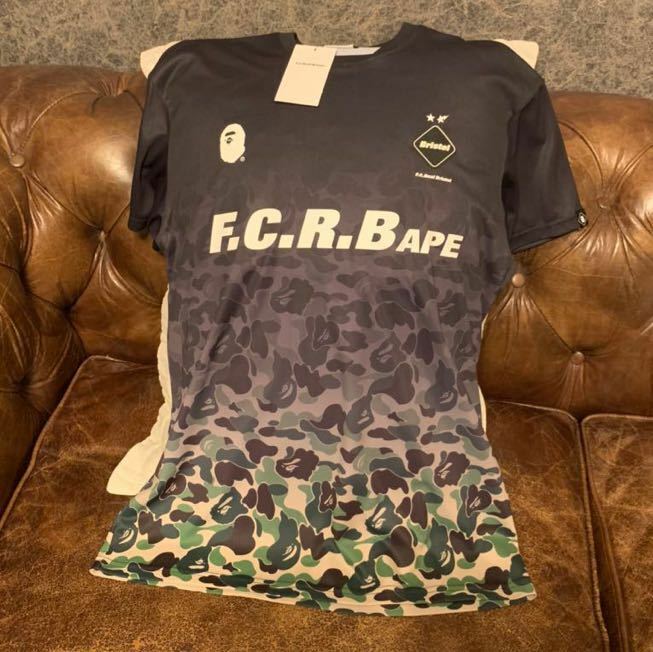 F.C.R.BAPE FCRB GAME SHIRT L BLACK 黒