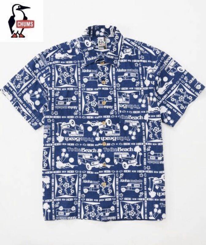 新品未使用　CHUMS Chumloha Shirt Navy チャムス チャムロハ アロハ シャツ ネイビー CH02-1033/ サイズS